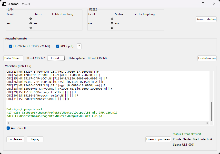 µLabTool in Aktion